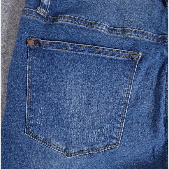 JUDY BLUE 16W Flare Fit High Waist Jeans JB88172 Medium Wash Lightly Distressed - Picture 10 of 13